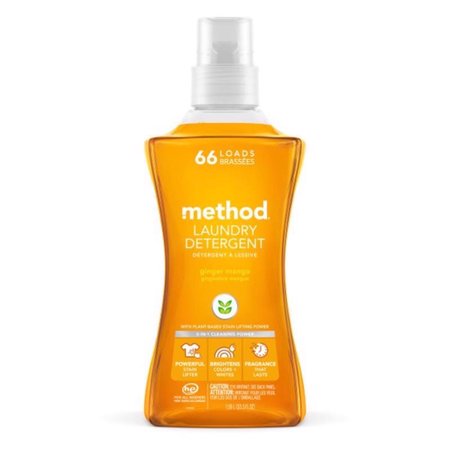 METHOD Ginger Mango Scent Laundry Detergent Liquid 53.5 oz 14905